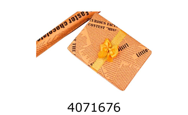 Папір подар. 70*800см газетка крафт 70г/квм 255-7298