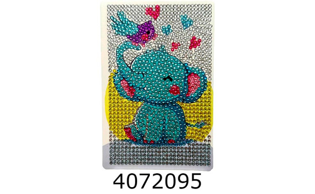 Алмазна мозаїка 10*14 Слоник Brushme DM4003