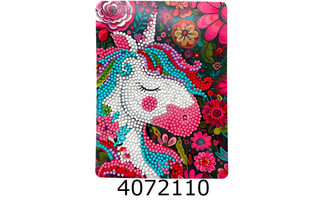 Алмазна мозаїка 13.5*18 Загадковий єдиноріг Brushme DM2005