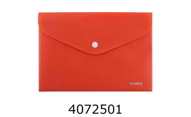 Папка конверт на кнопці А5 Axent Earth colors кораловий (12) 1522-28-A