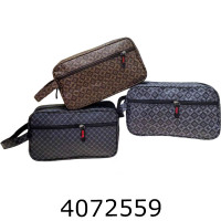 Косметичка чоловіча 3 кольора мікс шкірзам 25*15*6см 765А