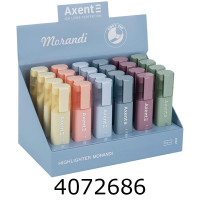 Маркер текст. Axent Highlighter 1-5 мм клиноп. morandi асорті (24/48) 2537-50-A