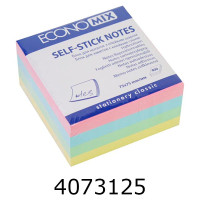 Стікери 76*76мм 400 арк. пастель 4 кол. Economix (12) E20937