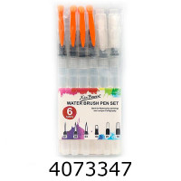 Пензлі в наборі 6шт. з резеруаром S/M/L (DSCN0354) (12) 757901В