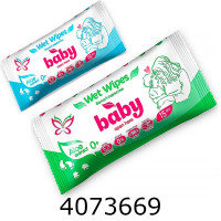 Серветка волога 15шт. Baby angel блакитна/зелена (132)