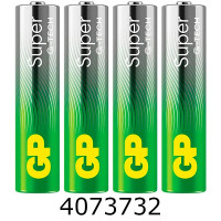 Батарейка GP Super Alkaline G-TECH LR3/4 без блістера ціна за 4шт. (10/480) AAA