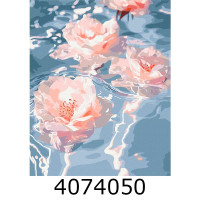 Картина по номерам 40*50см Квіти у воді Brushme BS54277 Картина по номерам 40*50см Квіти у воді Brushme BS54277