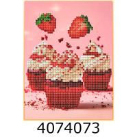 Алмазна мозаїка 17*225 Червоний оксамит Brushme DM3006