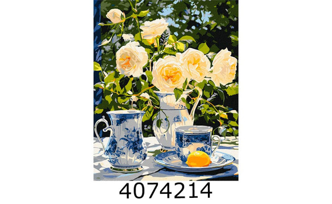 Картина по номерам 40*50см квіти 