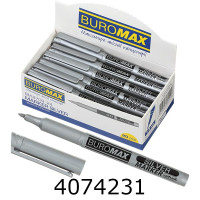 Маркер перм. Buromax SILVER 1-2мм. срібний (20) BM.8709-24