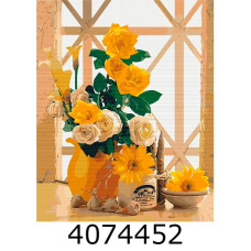 Картина по номерам 40*50см натюрморт Жовтий натюрморт Brushme BS51402