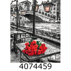 Картина по номерам 40*50см Троянди під дощем Brushme BS9754