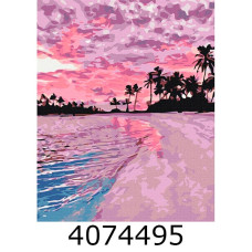 Картина по номерам 40*50см Рожевий захід Brushme BS28241