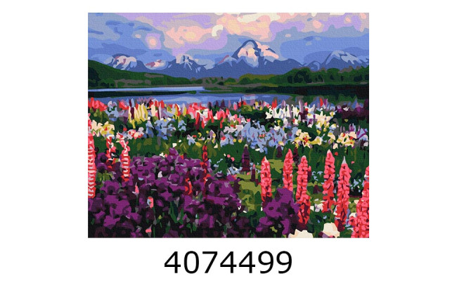 Картина по номерам 40*50см Долина польових квітів. Brushme BS21019