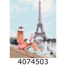 Картина по номерам 40*50см Літом в Парижі Brushme BS36130