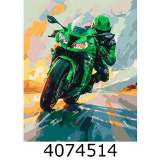 Картина по номерам 40*50см Зелена швидкість Brushme BS54126
