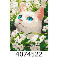 Картина по номерам 30*40см Весняний кіт. Brushme KBS0191