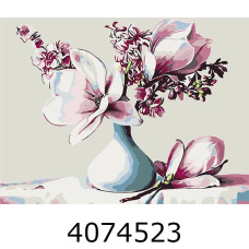 Картина по номерам 40*50см Букет магнолій Brushme BS303