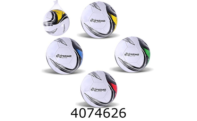 Мяч футб. прес-кожа №5 PVC 260гр 4 кольори (100) FB25576