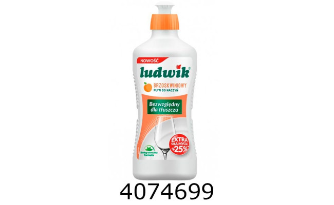 М/засіб д/посуду Ludwik 450мл персик (12) 028249