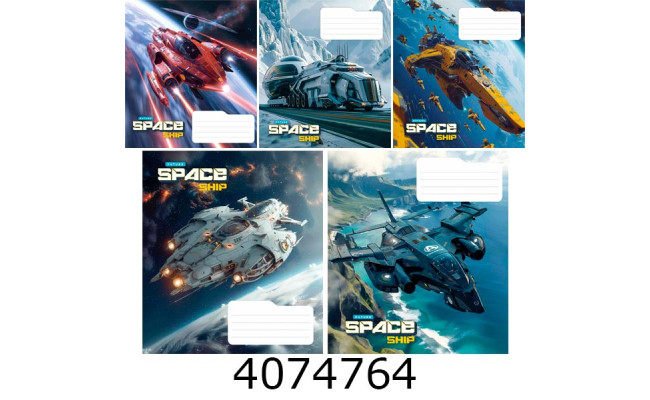 Зошит шк. 36 арк. лін. Школярик Star ВД -лак 
