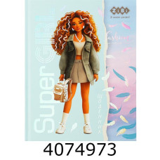 Щоденник шк. інтегр. обкл. ZiBi KIDS Line СУПЕР ДІВЧИНА A5+ 40 арк. мат. лам  +виб. УФ-лак тисн. ZB.13920
