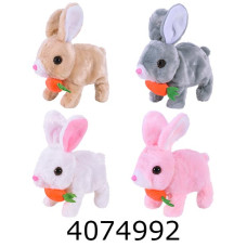 Кролик м`яка інтерактивна іграшка в кульку 4 види 14*8*17см (140) C23918