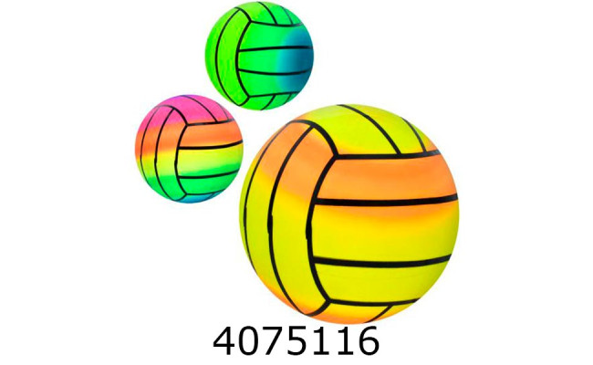 Мяч дитячий гумовий веселка 22cм 75-85гр 3 види ціна за 10шт (24) MS 4514