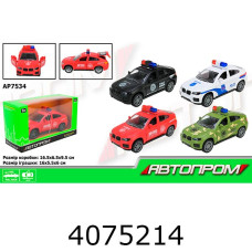 Машина метал. Автопром 4 кольори 16*9*6см (60/120) AP7534