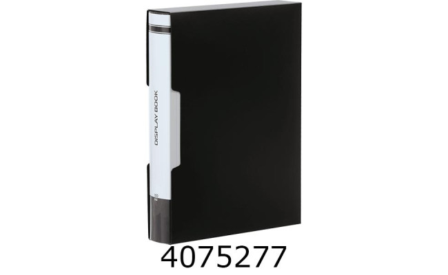 Папка з 100 файлами А4 BUROMAX (у чохлі) чорний (6) BM.3633-01
