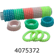 Резинка для волосся Пружинка 25 шт матова кольорова ba4015