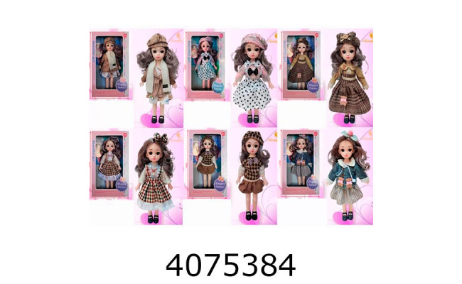 Лялька на шарнірах в коробці 6 видів 29см (24/48) 877-15-16/21