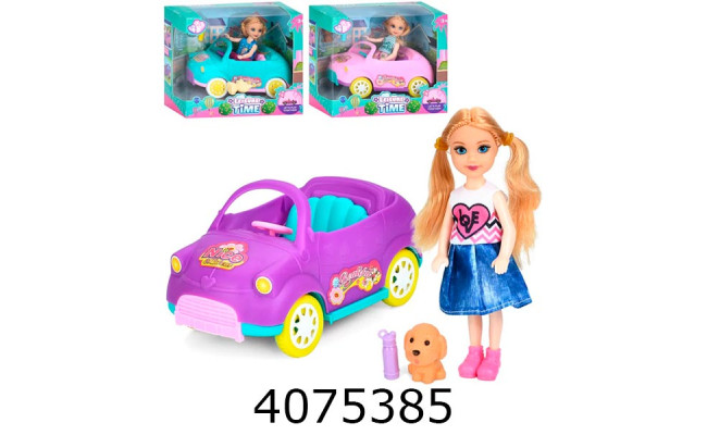 Лялька в коробці + машина аксесуари 18*5*9см (36/72) 898-8