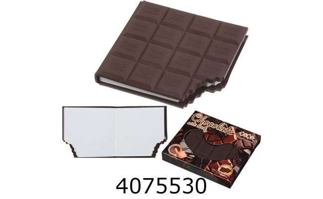 Блокнот 100х87мм 80 арк. чисті аром. Soft touch обкл. CHOCOLATE KIDS Line ZB.12470-19