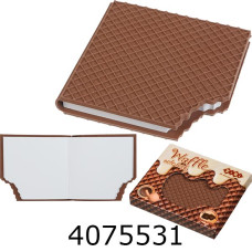 Блокнот 90х90мм 80 арк. чисті аром. Soft touch обкл. WAFFLE KIDS Line ZB.12470-25