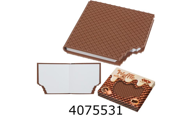 Блокнот 90х90мм 80 арк. чисті аром. Soft touch обкл. WAFFLE KIDS Line ZB.12470-25