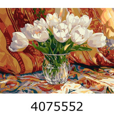 Картина по номерам 30*40см квіти 