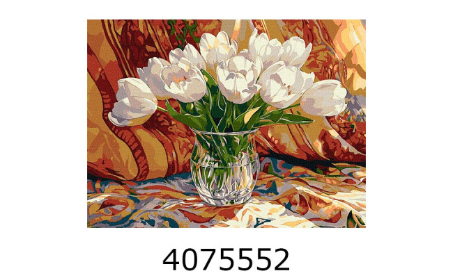 Картина по номерам 30*40см квіти 