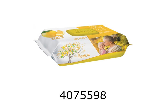Серветка волога 120шт. Baby Lemon з клапаном (12)