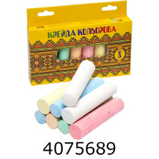 Крейда кольорова 8 шт. кругла Jumbo (120)