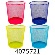 Корзина для паперів метал 23*27*19см кольорова  (24) 5003-C