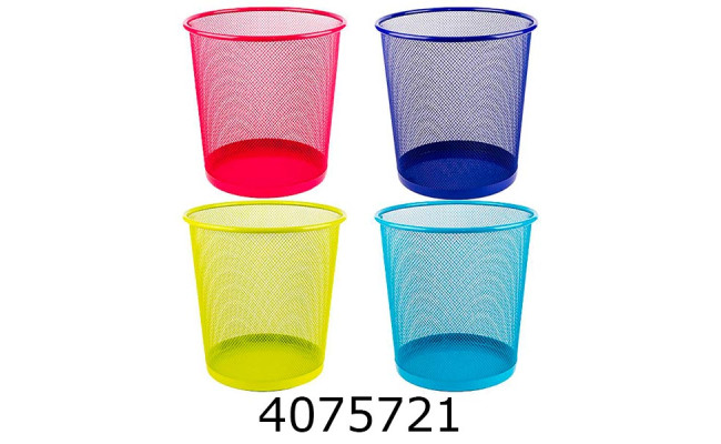 Корзина для паперів метал 23*27*19см кольорова  (24) 5003-C