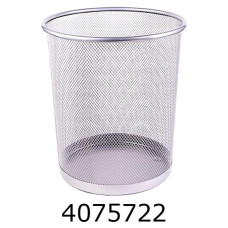 Корзина для паперів метал 23*27*19см срібло (24) 5003-S