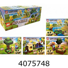 Конструктор Minecraft 75-90 дет. мікс 4 в коробці (8) 64003