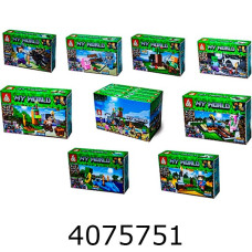 Конструктор Minecraft 40-43 дет. мікс 8 в коробці (16) 66024