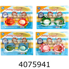 Окуляри для плавання 3-6 років Краб/Жабка