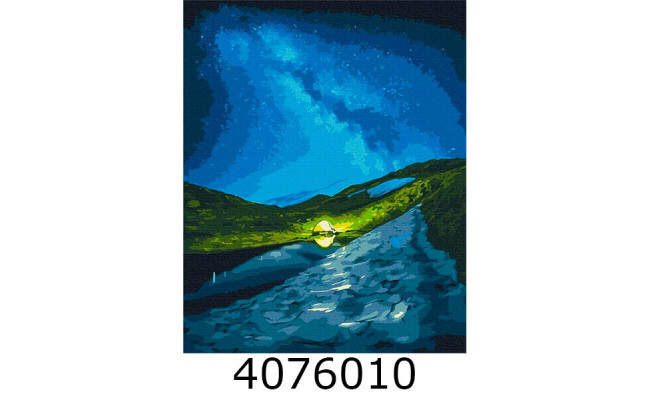 Картина по номерам 40*50см (Кемпінг під зірками) BS53751
