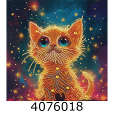 Алмазна мозаїка 25*25 Синьооке кошеня  Brushme BH009
