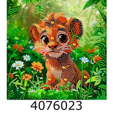Алмазна мозаїка 25*25 Левеня  Brushme BH012
