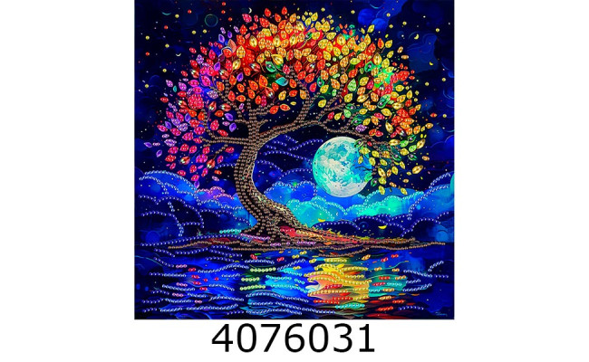 Алмазна мозаїка 25*25 Барвисте дерево  Brushme BH020